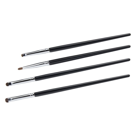 HEMOTON Precision Eyeliner Brush for Women with Horsehair and Wood Perfect for Makeup Use Black Small Size