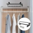 thumbnail image 1 of HEMOTON  Pull Down Closet Rod Hanger Out Pants Rack for Clothing Clothes Black, 1 of 8