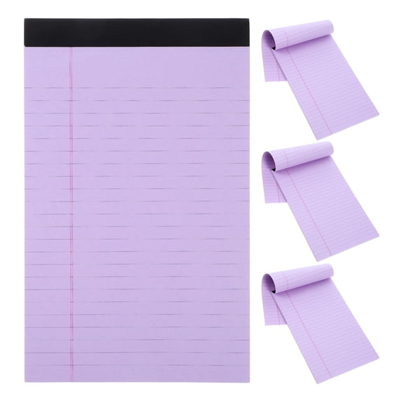 DEEPCRAFF Desk Notepad Writing Pads Purple 4Pcs Rectangular