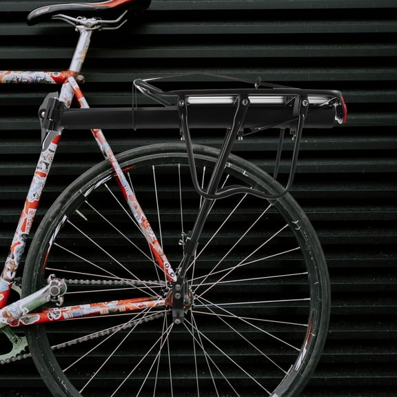 HEMOTON  Quick Release Bike Rack Detachable Rear Holder Storage Large Black