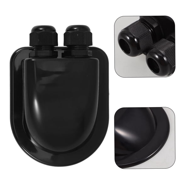 HEMOTON RV Solar Cable Entry Cable Gland Housing Roof Wire Connector Box for Camper and Marine Application Solar Panel Accessories for RV