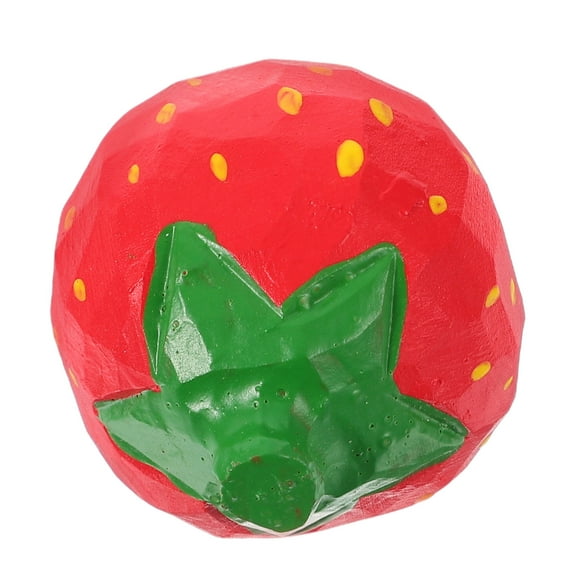 DEEPCRAFF Artificial Fruit Accessory Red Strawberry Shaped For Decor Enthusiasts 1Pack