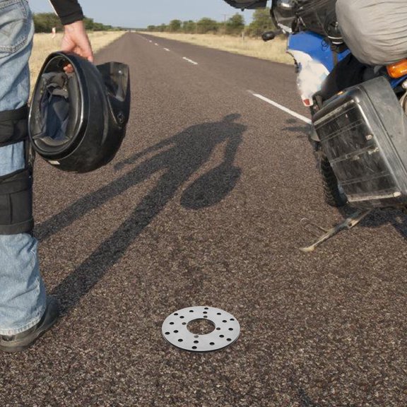 HEMOTON Rear Brake Disc Plate Atv And Motorcycle  Hydraulic Brake Disc And Pads Disc Brake Plate Replacement Braking System Precision Machined