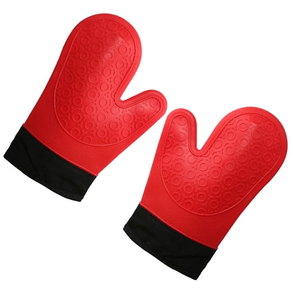 SOPOTUTU 2-Pack Red Silicone Pot Holders with for Safe Cooking and Oven Use