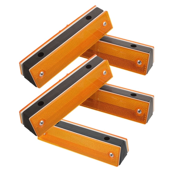 HEMOTON Reflective Delineator for Sidewalks with ABS Material and 5 Pieces 3.94 Inches