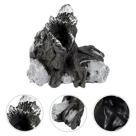 HEMOTON  Reptile Cave Lizard Cage Accessories Decorations Skull Hideout