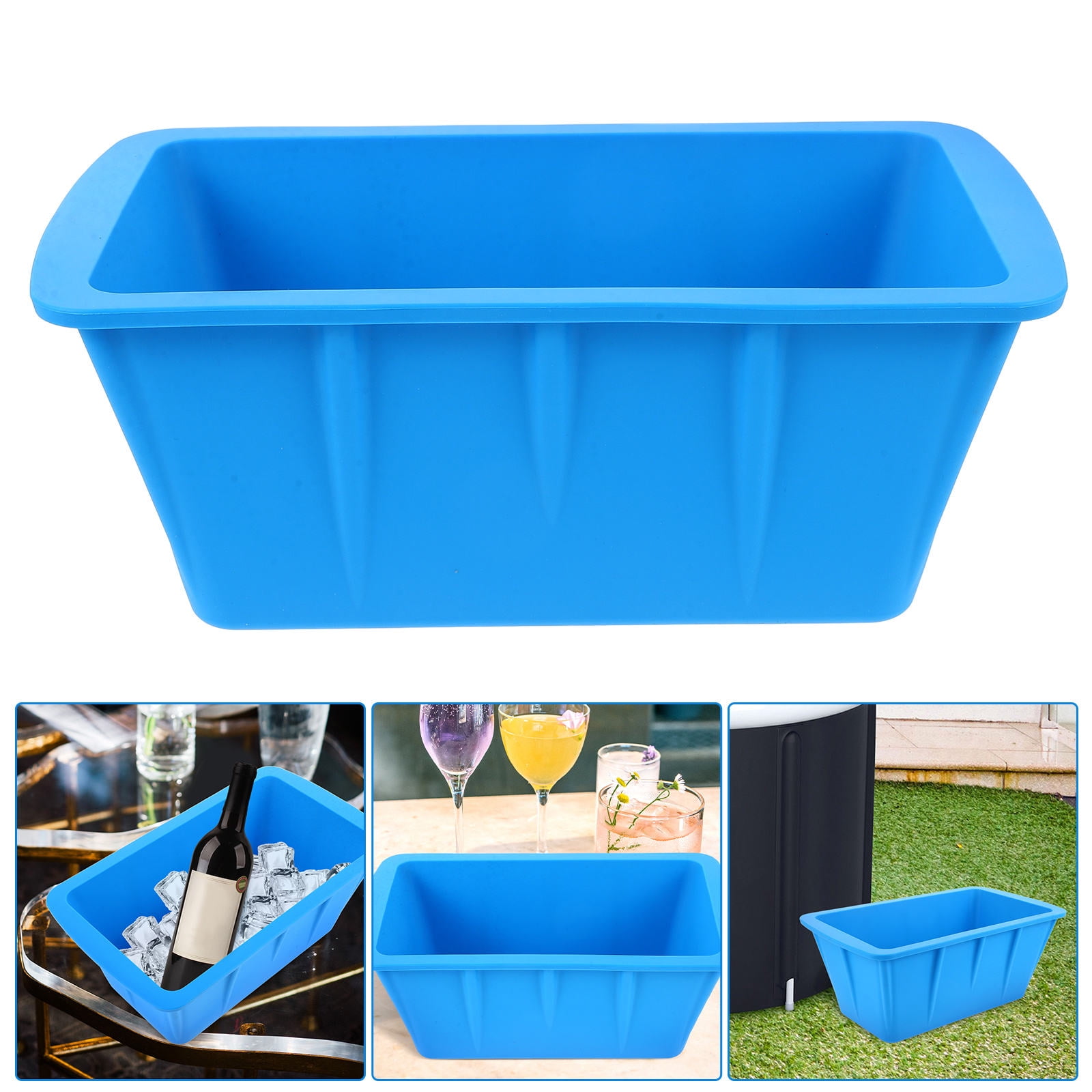 HEMOTON Reusable Large Ice Block Mold Ice Mold Ice Cube Tray Simple Shape Ice Cube Making Mold