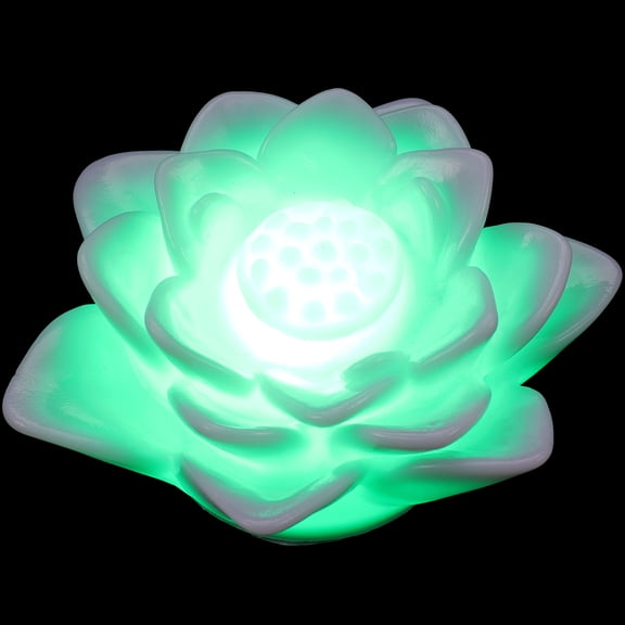 SOPOTUTU LED Lotus Flower Lamp Floating Vinyl Light for Coffee Shop Decor, 1 Piece, Energy Efficient and Stylish