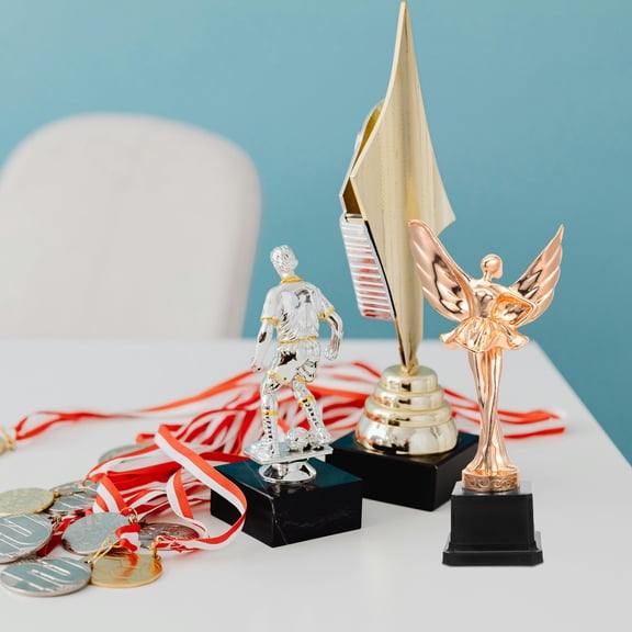 HEMOTON Rose Gold ABS Trophy for Awarding Dancer Winner Great for Competition Events and Home Decor 6.3