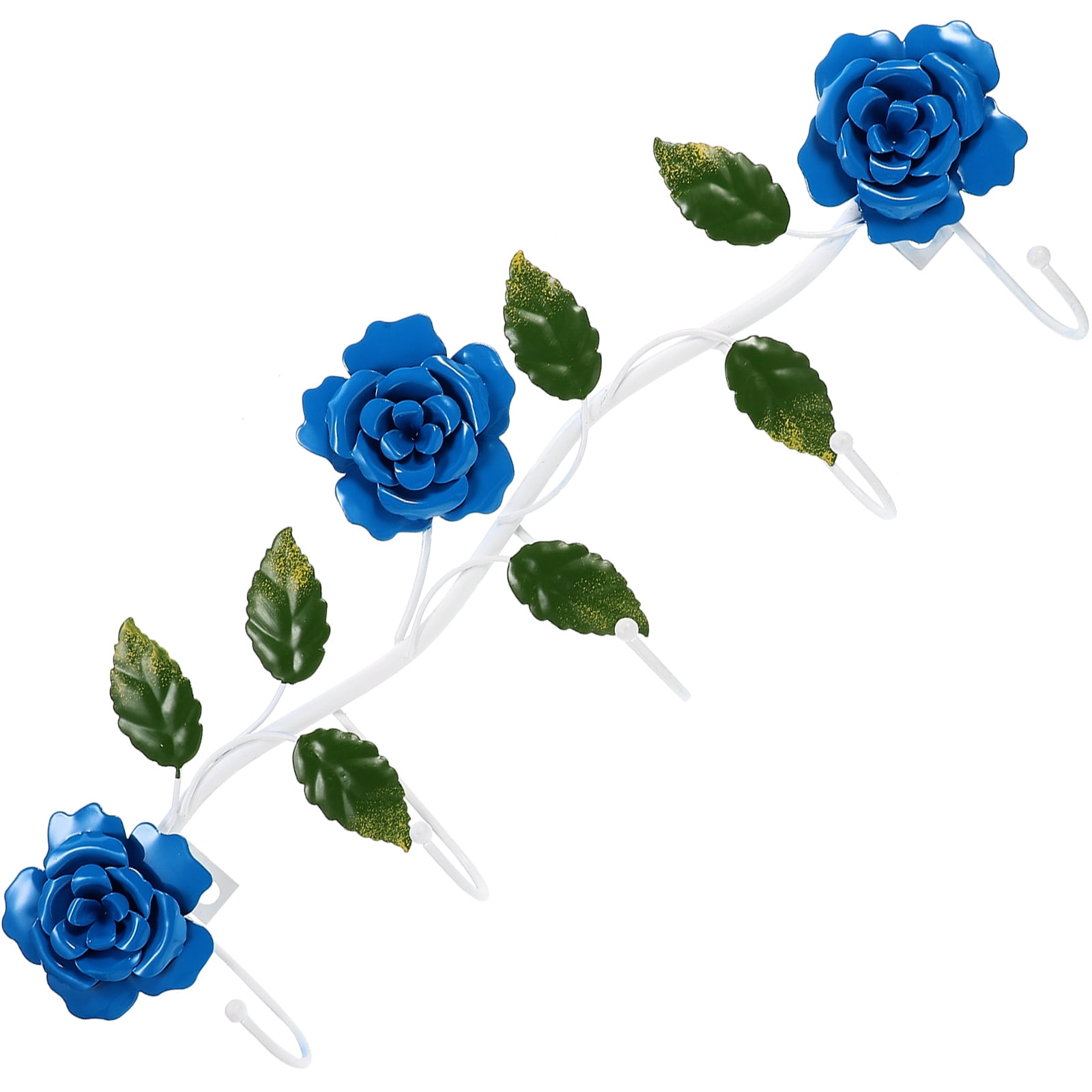 Red Rose Hook Rack HEMOTON Rose Hook Entryway Hooks with Shelf Shape Rack over Door Blue ...