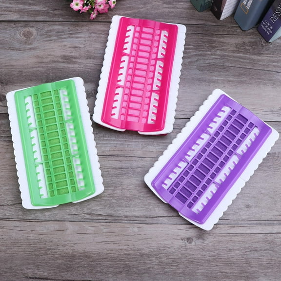 HEMOTON Rosy PVC Floss Organizer with 30 Positions for Cross Stitch Thread Cards Gifts for Embroidery Enthusiasts
