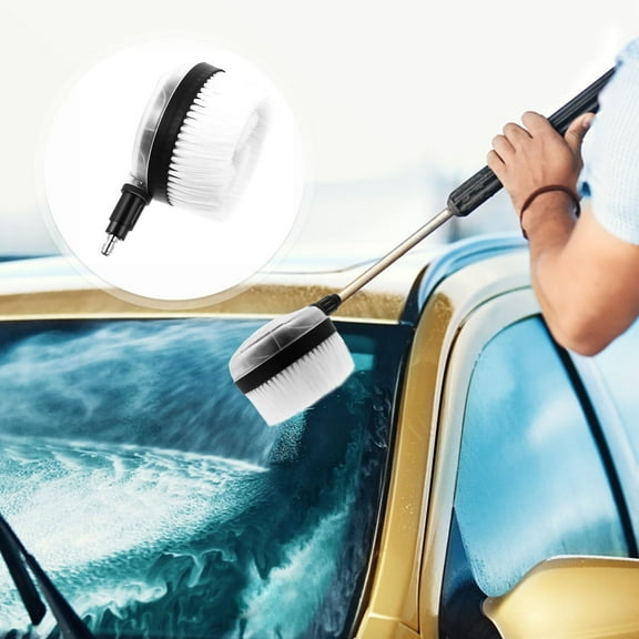 EXHUMKY Automatic Car Rotating Brush with High Pressure Water Sprayer, Multi-Color Design for Effortless Vehicle Cleaning