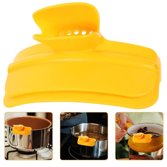 HEMOTON Round Edge Strainer Diversion Mouth Funnel Soup Funnel Anti-spill Funnel 14x9cm