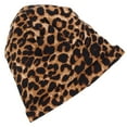 thumbnail image 1 of HEMOTON Satin Lined Hats Sleeping Silk Hair Bonnet Miss Women's Leopard, 1 of 8