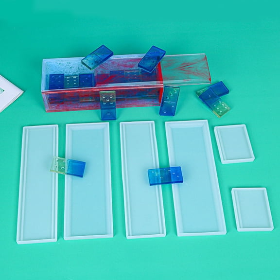 HEMOTON  Silicon Dominoes Epoxy Mold Trinket Box Smooth and Comfortable