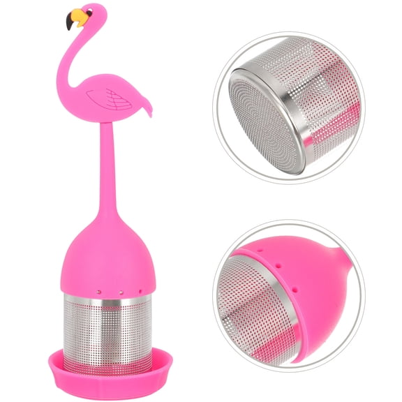 DEEPCRAFF Silicone Tea Infuser Pink Flamingo to 1Set 6.1x1.6in