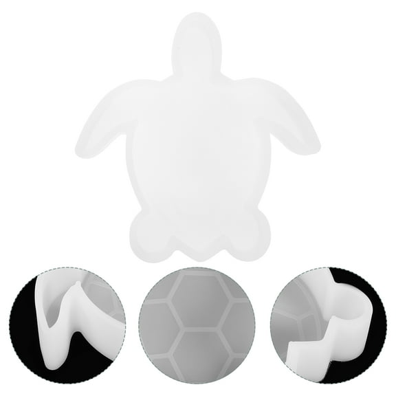 HEMOTON  Silicone Turtle Mold for Resin Miniature Animal Molds White