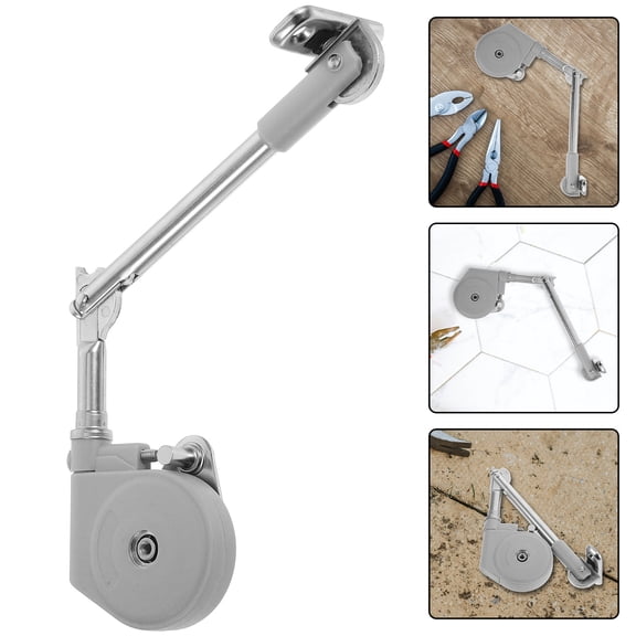 HEMOTON Silver Cabinet Door Support Rod for Durable Use with ABS and Steel Material 1pc