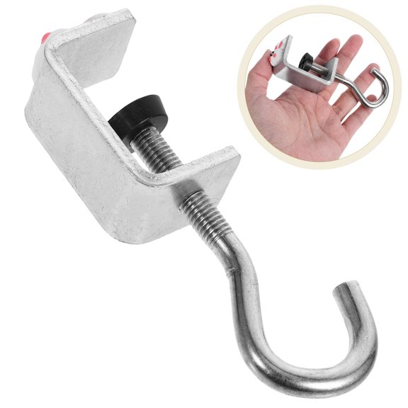 YOSADIER 3PCS Desk Mount Bag Hooks Silver Metal Hanging Bags Quick Installation for Home Use Back to School