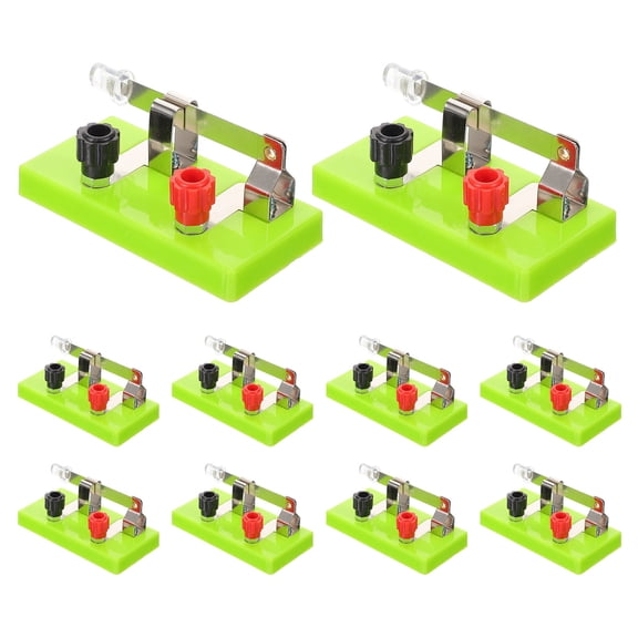 HEMOTON Single Pole Single Throw Switch for Learning Physics Experiments with Plastic Material 10pcs