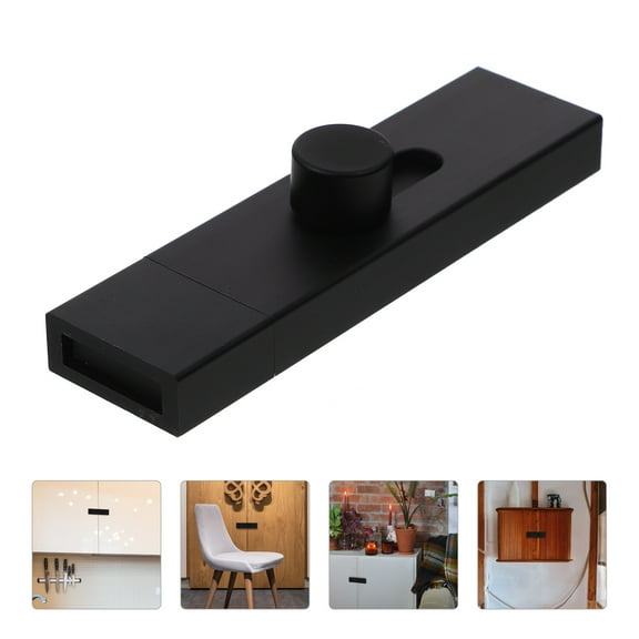 DEEPCRAFF Easy Install Sliding Door Security Bar Aluminum Alloy Door Lock Black