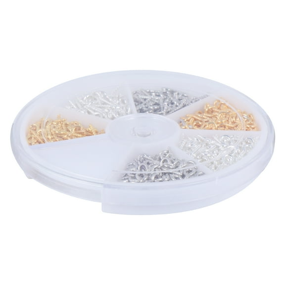 HEMOTON Socket Heavy Duty Eye Bolts Sheep Eye Screws Mixed Color Screws 1x0.3x0.1cm