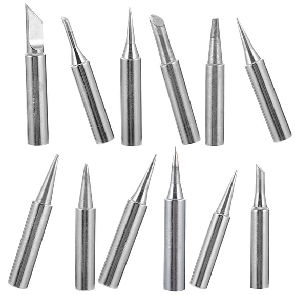HEMOTON Soldering Iron Tip 12Pcs Set for Soldering Work Corrosion Resistant 4X0.6Cm