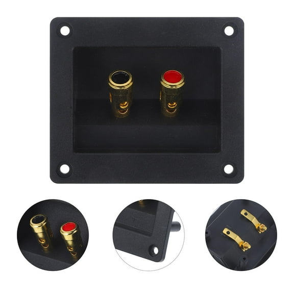 HEMOTON Speaker Box Terminal Car Speaker Terminal Plate Speaker Box 2-way Terminal Cup Connector
