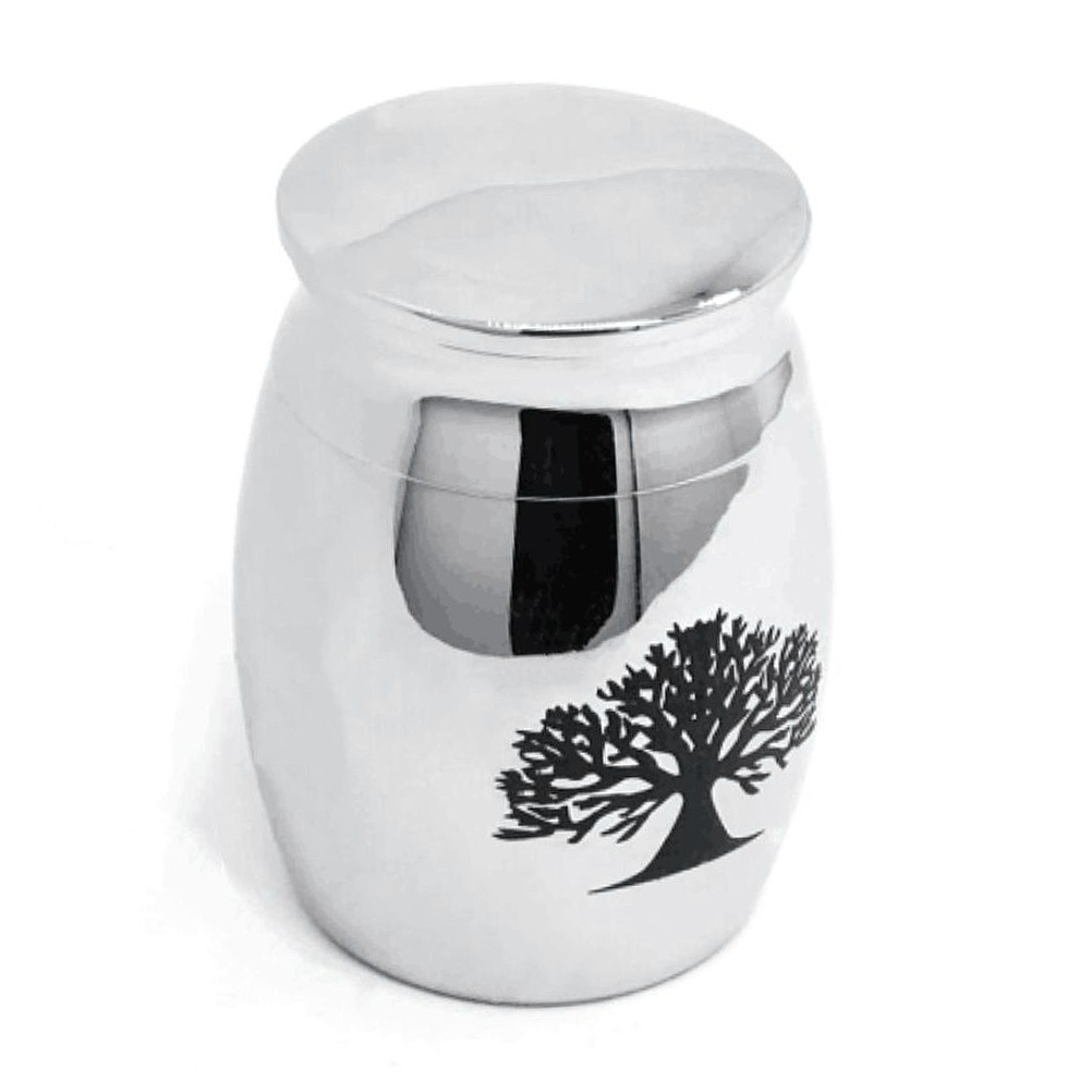 HEMOTON Stainless Steel Cremation Urn with Tree of Life Pattern for ...