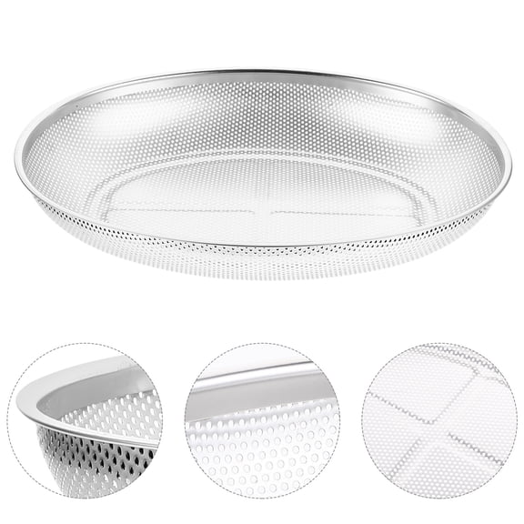 YOSADIER Food Washing Strainer Stainless Steel Silver 1Pack