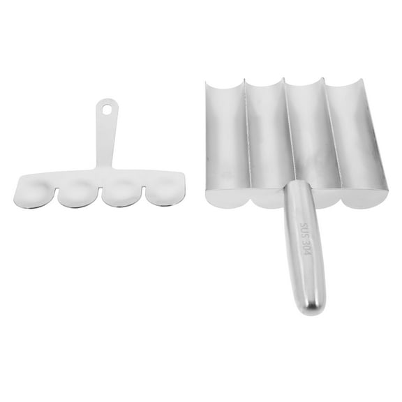 COOPHYA Food Dough Ball Maker Silver 1 Pair 5.34X4.72X0.47In 304 Stainless Steel