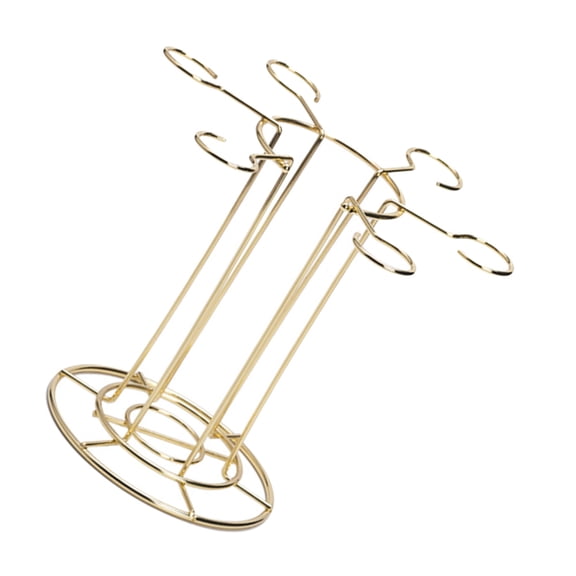 HEMOTON  Standing Wine Holder Glass Tabletop Stemware Rack Red Goblet Storage