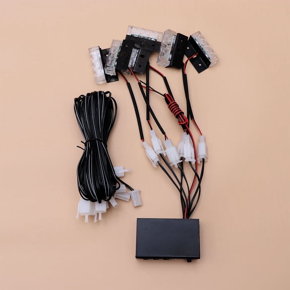 SOPOTUTU Emergency Red Strobe Light Flashlight, Plastic, Portable Safety Warning Light, 1 Piece