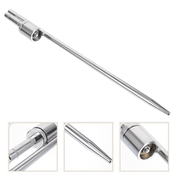 Phenofice Ground Flag Pole Outdoor Style Metal 1Pcs 19.7x1.9In
