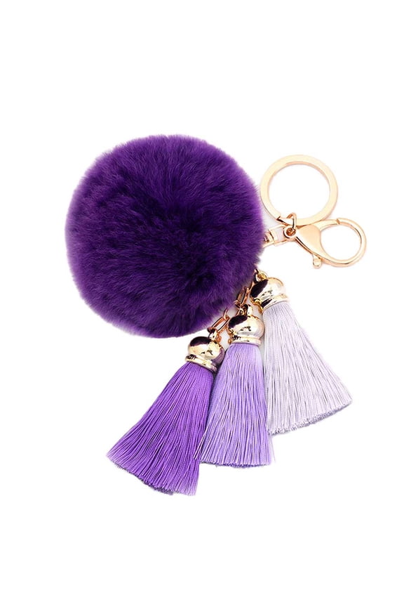 SOPOTUTU fancy keychains for women Key Pendant Purple 1Set