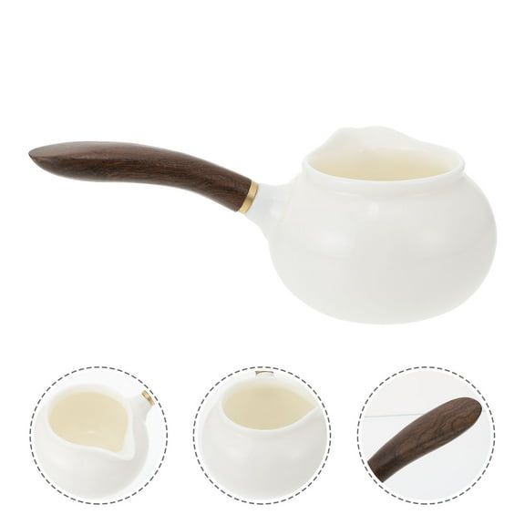 DEEPCRAFF 1Pc Ceramic Tea Kettle with Side Handle Comfortable Grip for Home Use