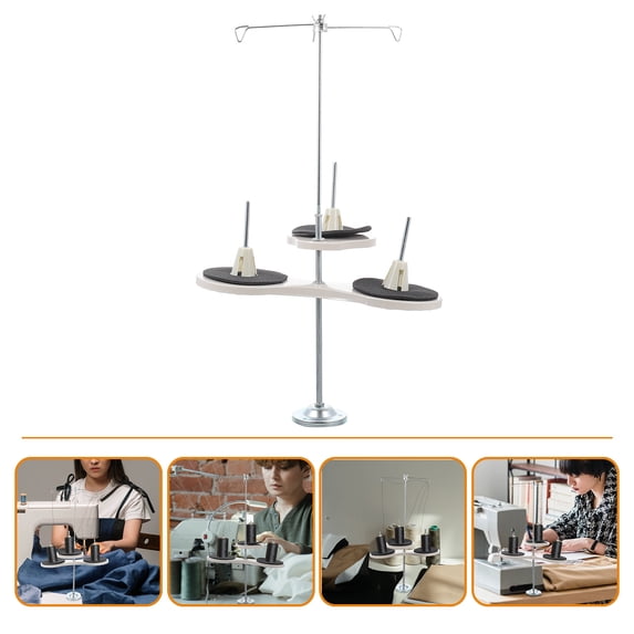 COOPHYA Iron Thread Spool Holder with Clamp, Anti-Knot Design for Home Sewing and Craft Projects