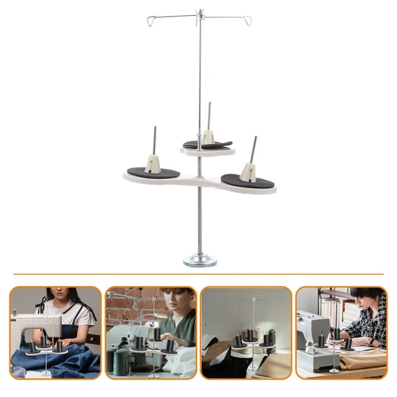 COOPHYA Iron Thread Spool Holder with Clamp, Anti-Knot Design for Home Sewing and Craft Projects