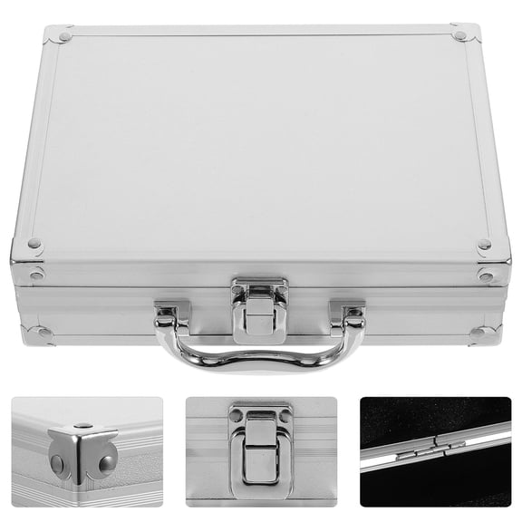 HEMOTON  Tools Case Aluminum Alloy Toolbox Suitcase Official Documents