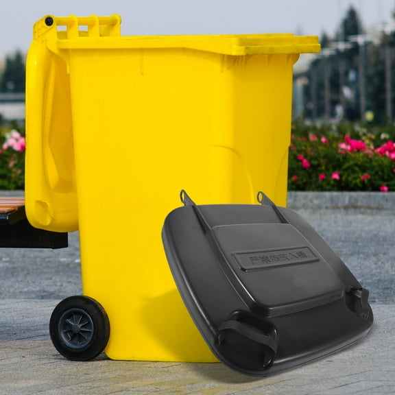 HEMOTON Trash Bin Lid Replacement Plastic Cover Topper Bucket Cover Flip Lid Garbage Can Accessory For Indoor And Outdoor Waste Bins 50L