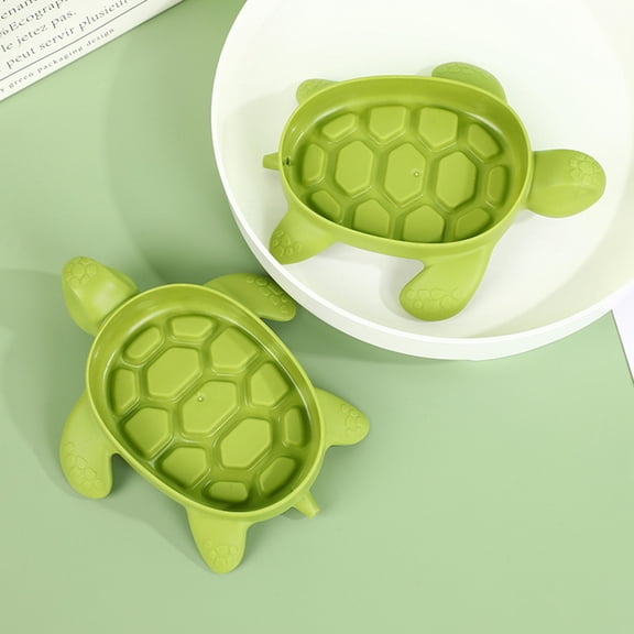 HEMOTON 4pcs Bathroom Soap Dish Selfdraining Soap Holder Turtle Shaped Soap Stand Decorative Soap Tray
