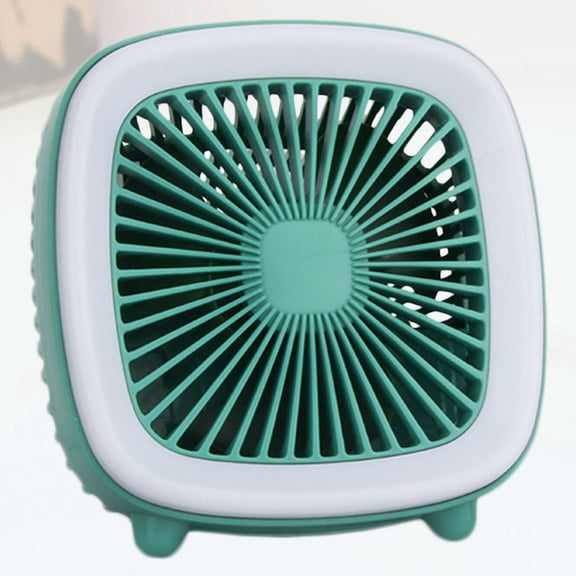 HEMOTON USB Multifunctional Fan and Reading Lamp for Practical Use in Green Color with Plastic Material 2in1 Design