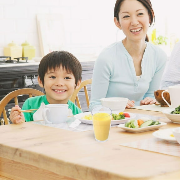 HEMOTON  Unbreakable Drinking Glasses Water-stitched Cup Transparent