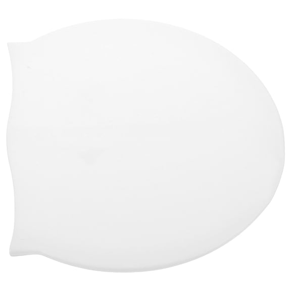 HEMOTON Unisex Silicone Swimming Waterproof Swim Caps Swimming Hat Sports Elastic Swimming Hat Rubber Swimming Accessory for Adult Men Women(White)