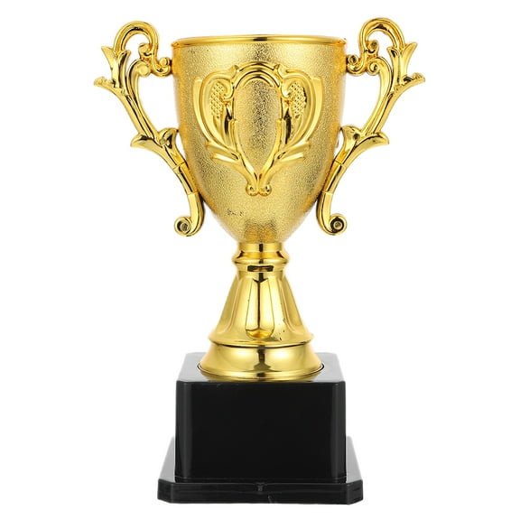 HEMOTON Golden Trophy for Decor with Durable Plastic Material and Assorted Colors Perfect as Contest Reward or Party Favor 7 inches
