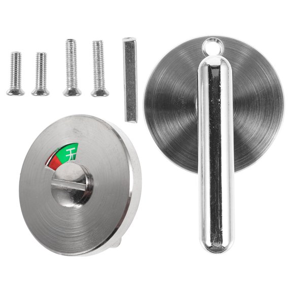 ORDDIART Metal Privacy Door Lock with Visible Green Red Indicator for Bathroom and Shower Doors, Easy Install and