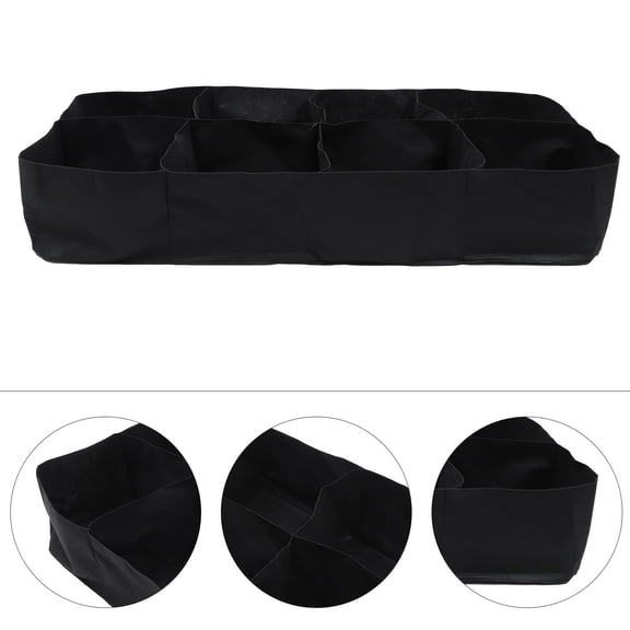 HEMOTON Vegetable Planting Bag Gardening Large Fabric Felt Raised Planter Black