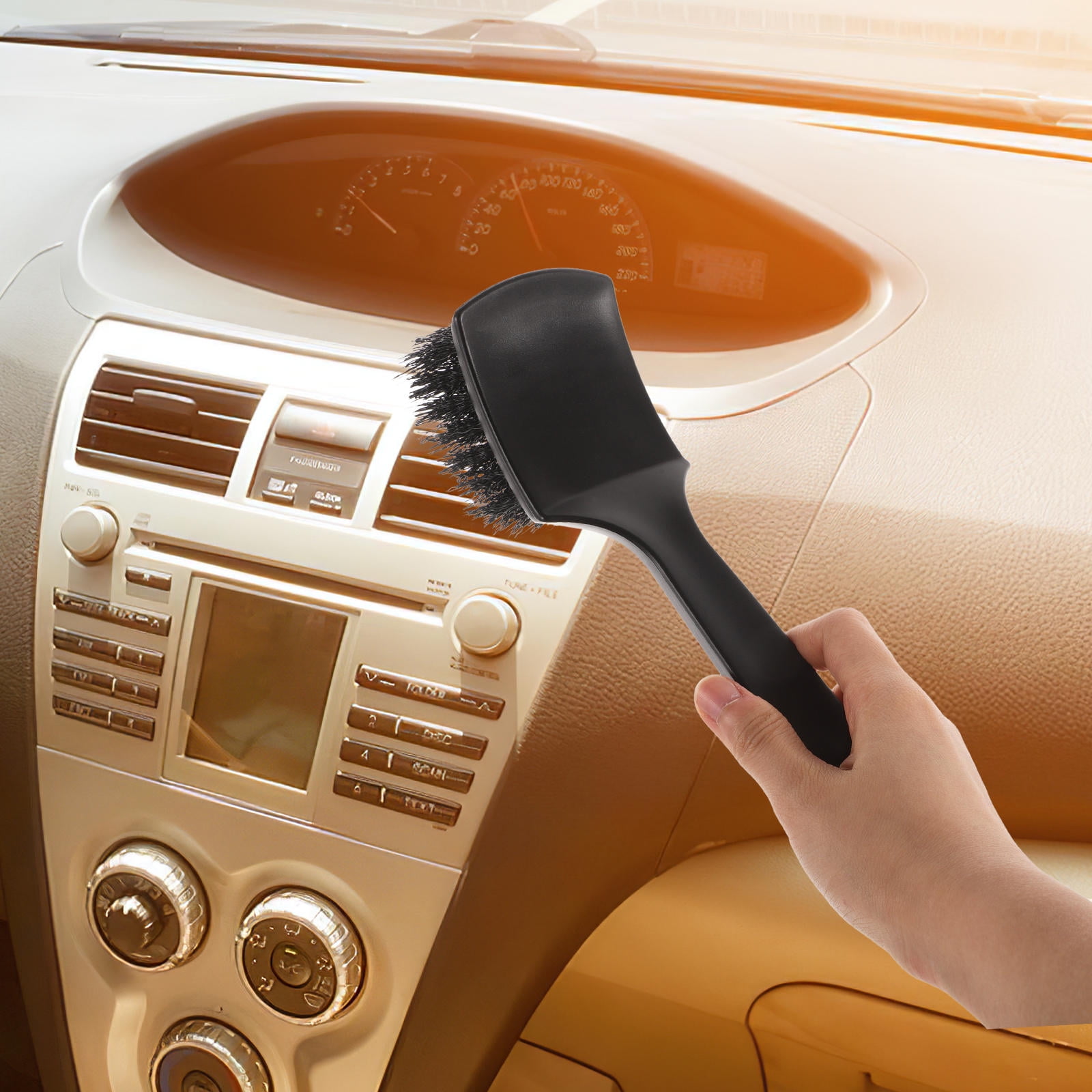 HEMOTON Versatile Car Detailing Brush for Wheels Carpets and Interiors Tire Brush Wheel Cleaning Brush Car Carpet Brush Car Detail Brush