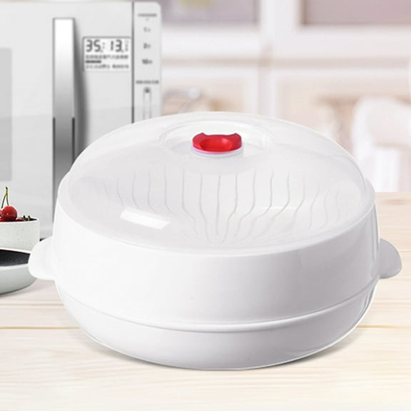 HEMOTON  Versatile Food Steaming Plate Professional Steamer for Steamed Pot White