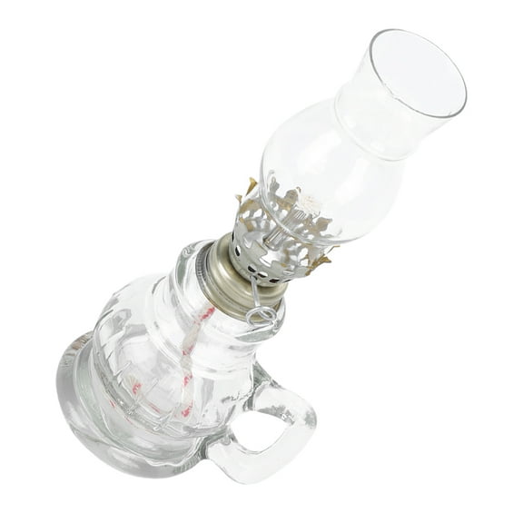 HEMOTON  Vintage Kerosene Lamp Liquid Ghee Adjustable Oil Light